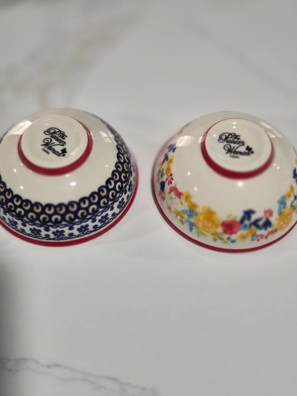 The Pioneer Woman HTF Set of 4 Mini Ceramic Bowls Floral OS